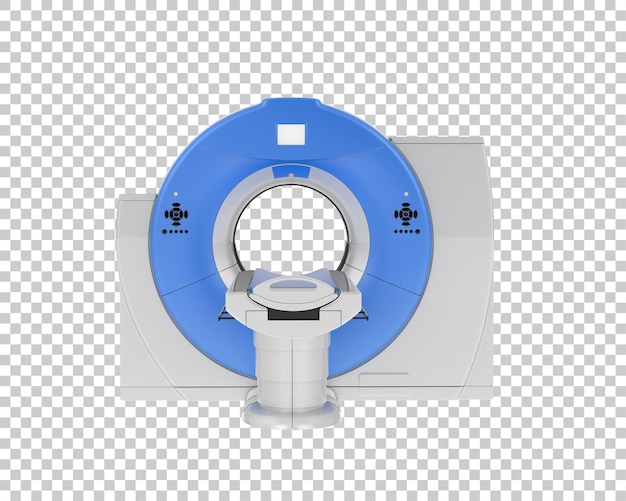 Scanner CT isolato sullo sfondo illustrazione di rendering 3D
