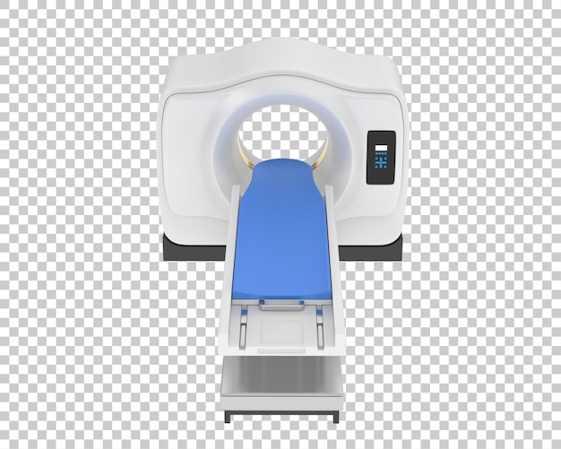 Scanner MRI su sfondo trasparente 3d rendering illustrazione