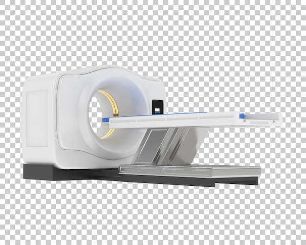 Scanner MRI su sfondo trasparente 3d rendering illustrazione