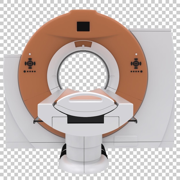 Scanner TC su sfondo trasparente 3d rendering illustrazione