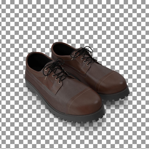 Scarpe da ginnastica PSD 3D su sfondo isolato e trasparente