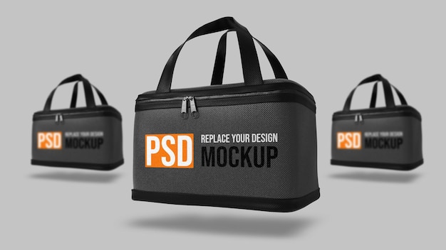 Scatola di consegna cibo 3d rendering mockup design