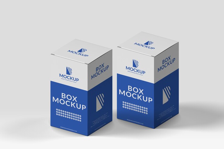 Scatola di latte Mockup isolato