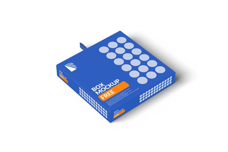 Scatola quadrata Mockup isolato
