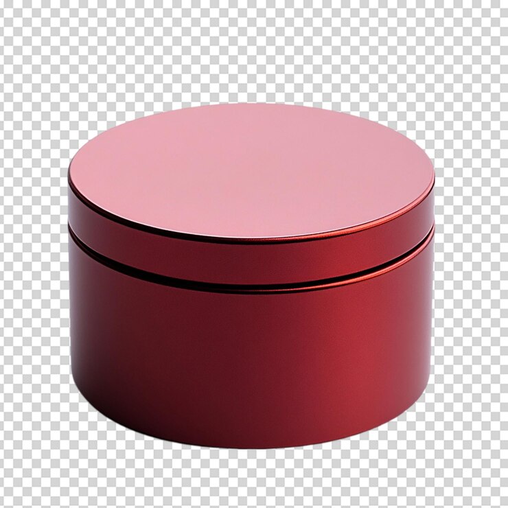 scatola regalo rossa con nastro rosso isolato su sfondo bianco