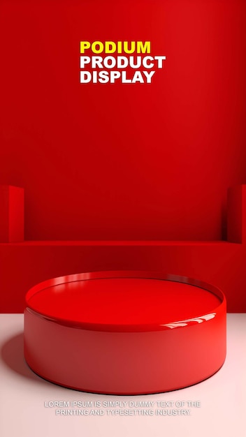 Scena di esposizione del podio per la presentazione del prodotto Scena per la esposizione del prodotto