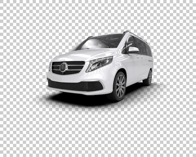 Scena di un'auto moderna isolata sullo sfondo di un'illustrazione 3D