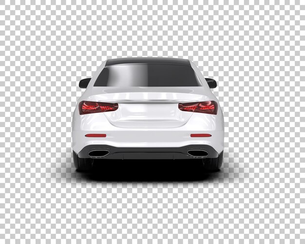 Scena di un'auto moderna isolata sullo sfondo di un'illustrazione 3D