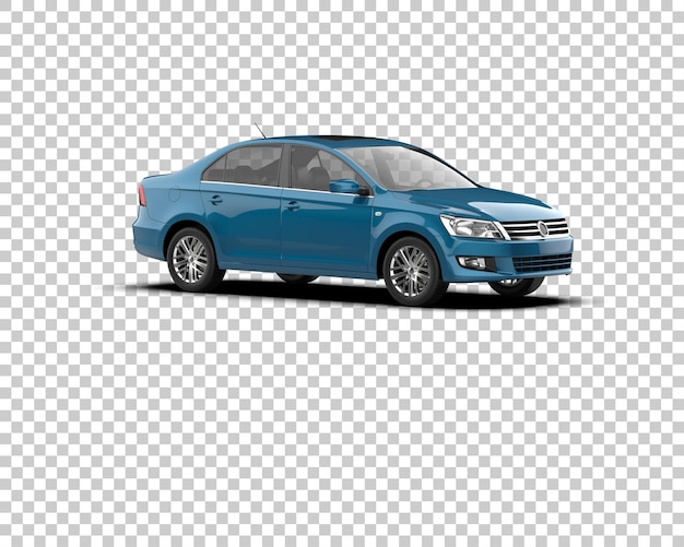 Scena di un'auto moderna isolata sullo sfondo di un'illustrazione 3D