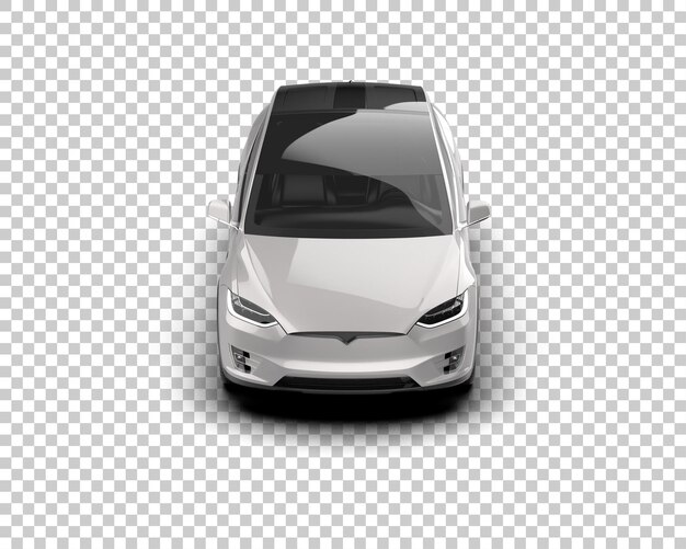 Scena di un'auto moderna isolata sullo sfondo di un'illustrazione 3D