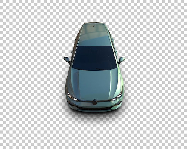 Scena di un'auto moderna isolata sullo sfondo di un'illustrazione 3D