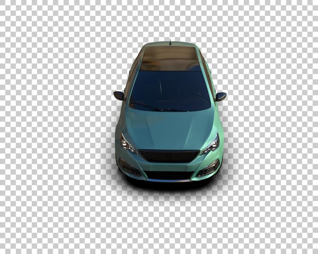 Scena di un'auto moderna isolata sullo sfondo di un'illustrazione 3D