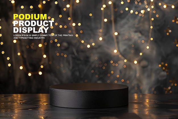 Scéna pódium jeviště zobrazení mockup pro prezentaci produktu pódium pro produktovou výstavní vitrínu
