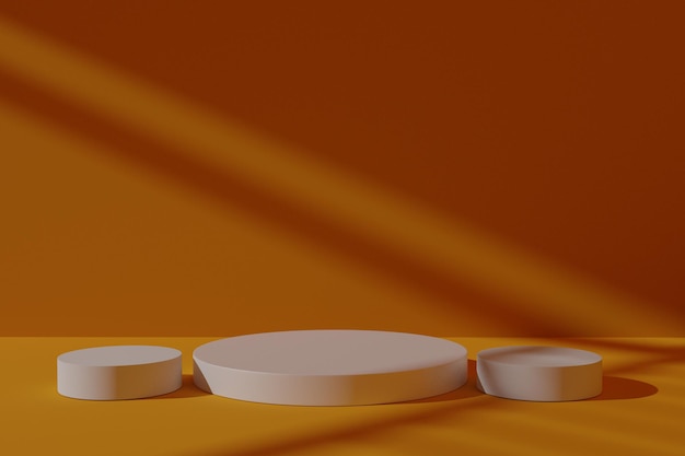 scène de podium de rendu 3d pour vitrine de produits
