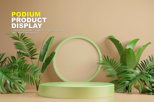 scene podium stage display mockup for product presentation podium for product display showcase