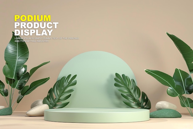 scene podium stage display mockup for product presentation podium for product display showcase