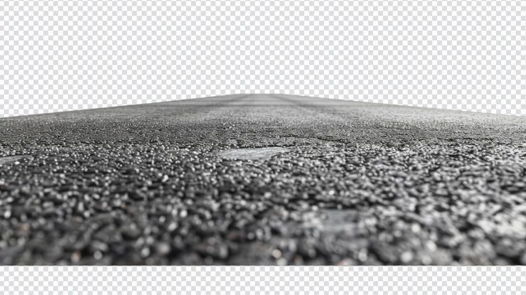 PSD scenica strada di asfalto isolata in campagna perfetta per viaggi e fotografie d'avventura