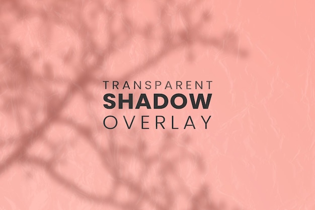 Schablone für die Überlagerung von Blattschatten in transparenter Form