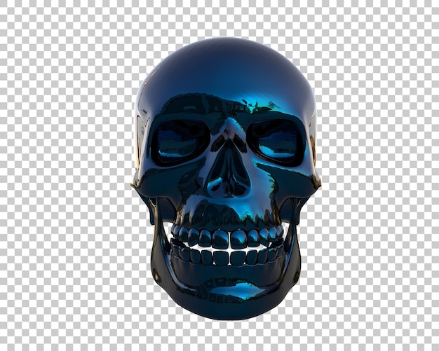 Schädel isoliert auf dem Hintergrund 3D-Rendering-Illustration