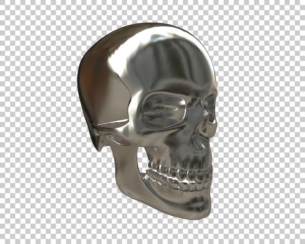 Schädel isoliert auf dem Hintergrund 3D-Rendering-Illustration