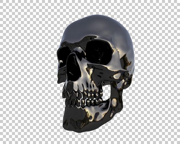 Schädel isoliert auf dem Hintergrund 3D-Rendering-Illustration
