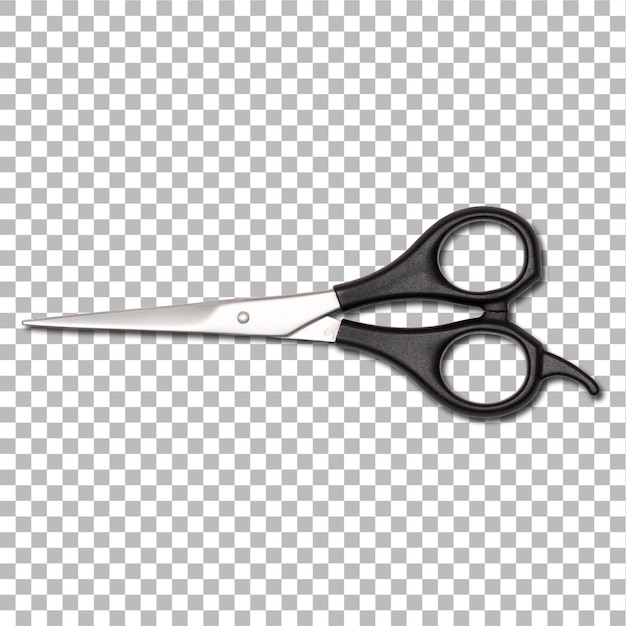 Scharfe Schere, die auf einem einfachen Hintergrundelement isoliert ist, kann für Designprojekte verwendet werden