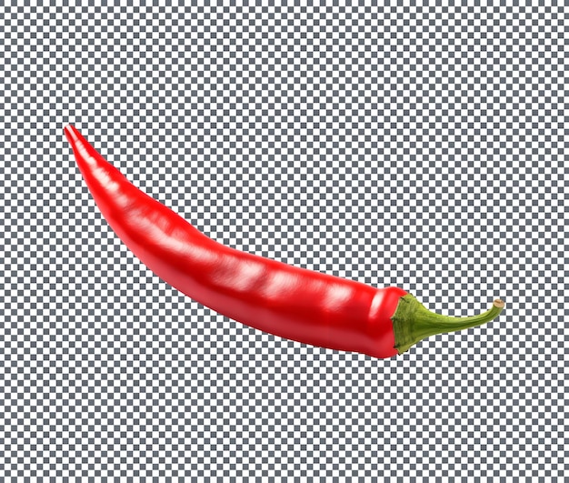 scharfes Chili-Pfeffer auf weißem Hintergrund