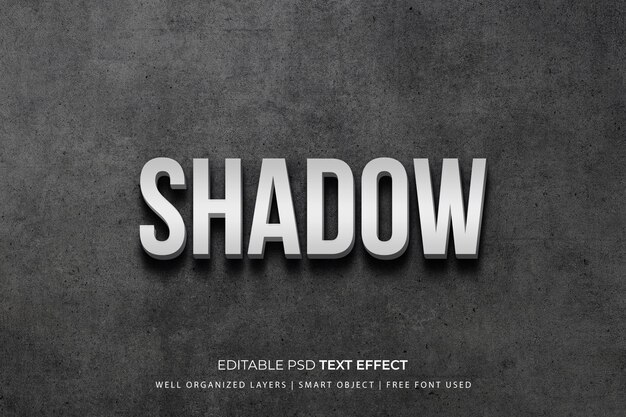 Schatten-Photoshop-Texteffekt