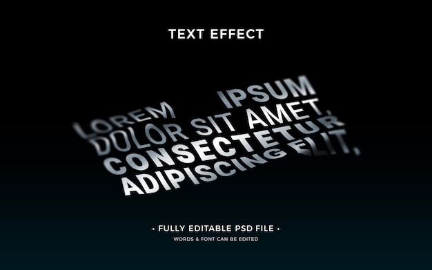 Schattentext-Effekt