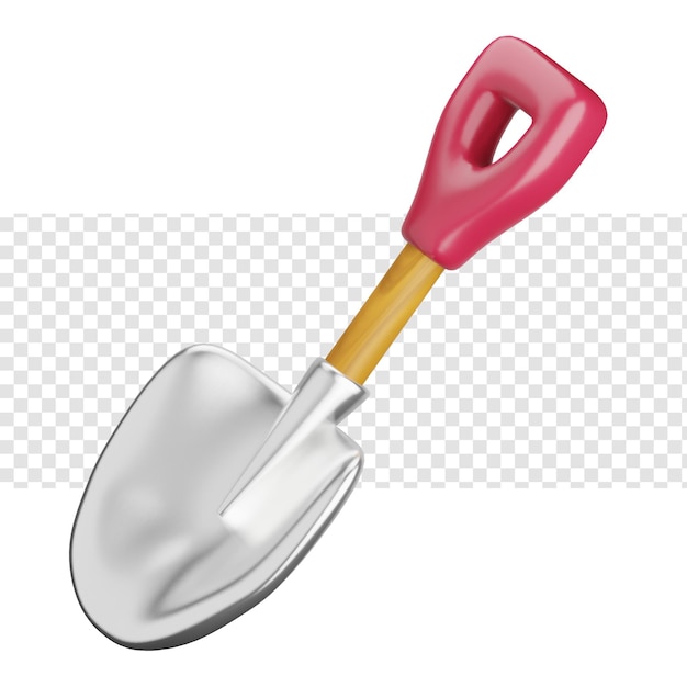 Schaufel 3D-Darstellung