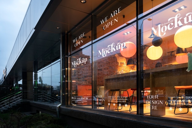 Schaufenster-Mockup-Design