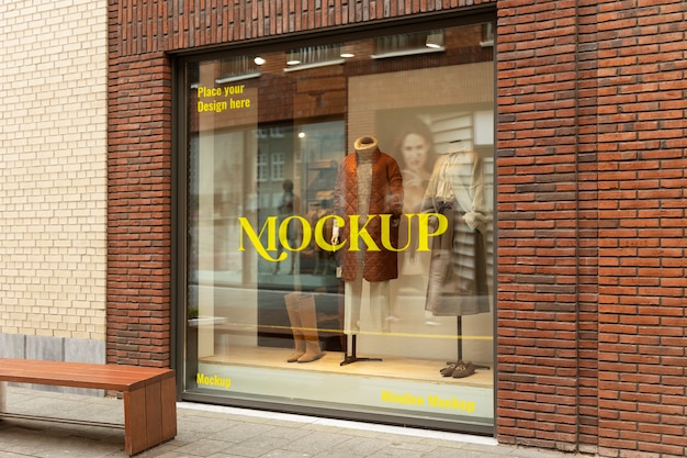 PSD schaufenster-mockup-design