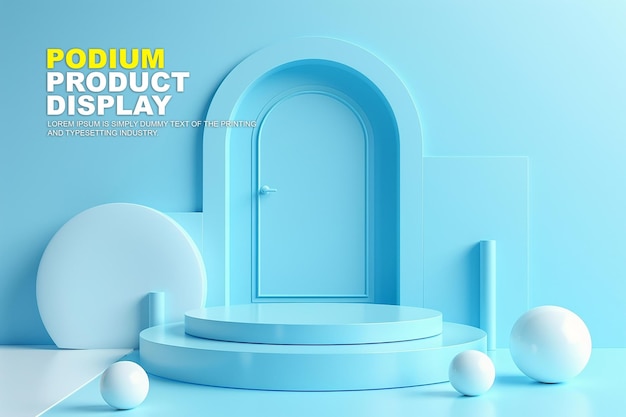 Schauplatz für die Produktpräsentation, Podium für die Produktvorstellung