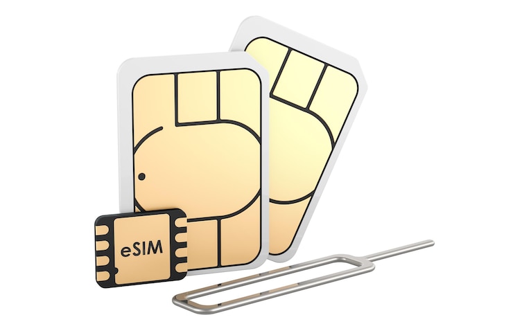 PSD schede sim con rendering 3d a pin di espulsione isolato su sfondo trasparente