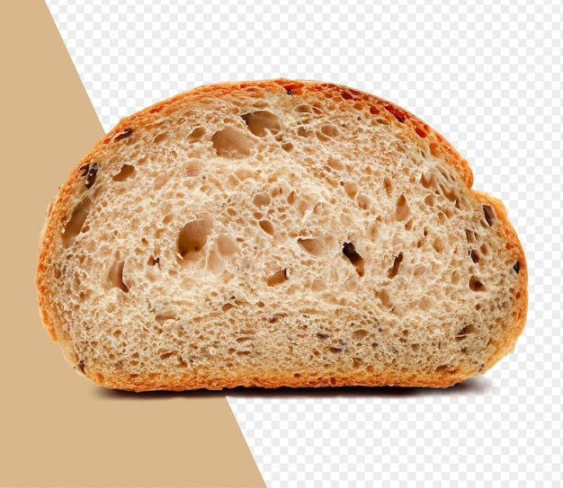 Scheibe gesundes Brot isoliert