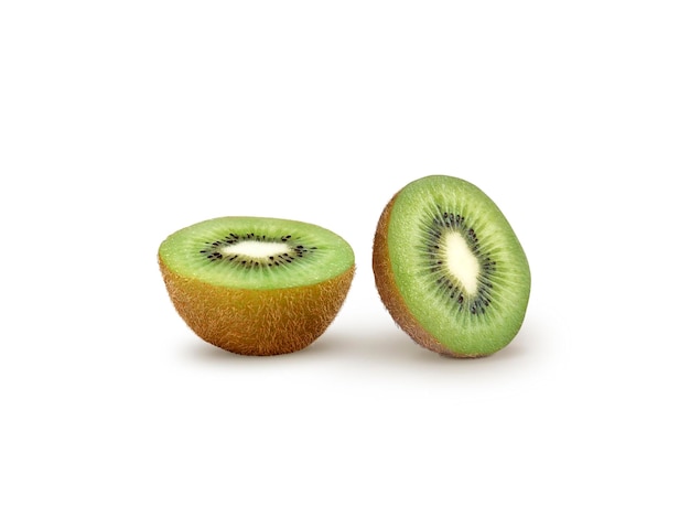 Scheibe Kiwi-Frucht mit isolierter durchsichtigem Hintergrund