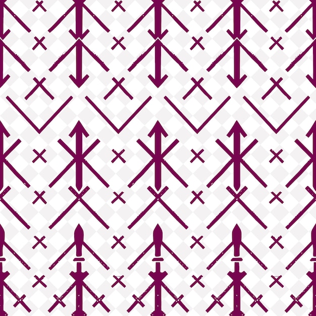 Schéma en zigzag avec icône d'épée et lignes pointillées Design vectoriel de schéma naturel abstrait