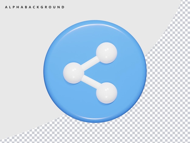 Schere-Symbol 3D-Rendering-Illustration