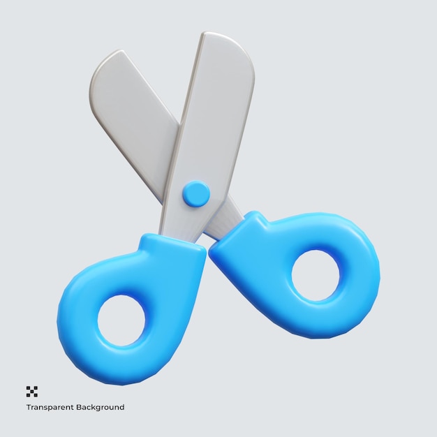 Scheren-Make-up-3D-Symbol