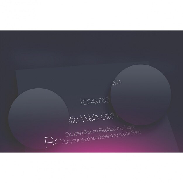 PSD schermo sito mock up di progettazione