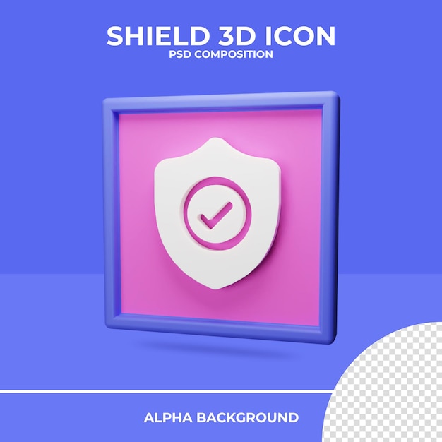 Schild 3D-Rendering-Symbol-Rendering