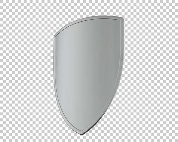 Schild auf transparentem Hintergrund 3D-Darstellung