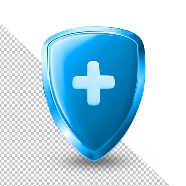 Schild Gesundheit und Medizin Symbol 3D-Darstellung