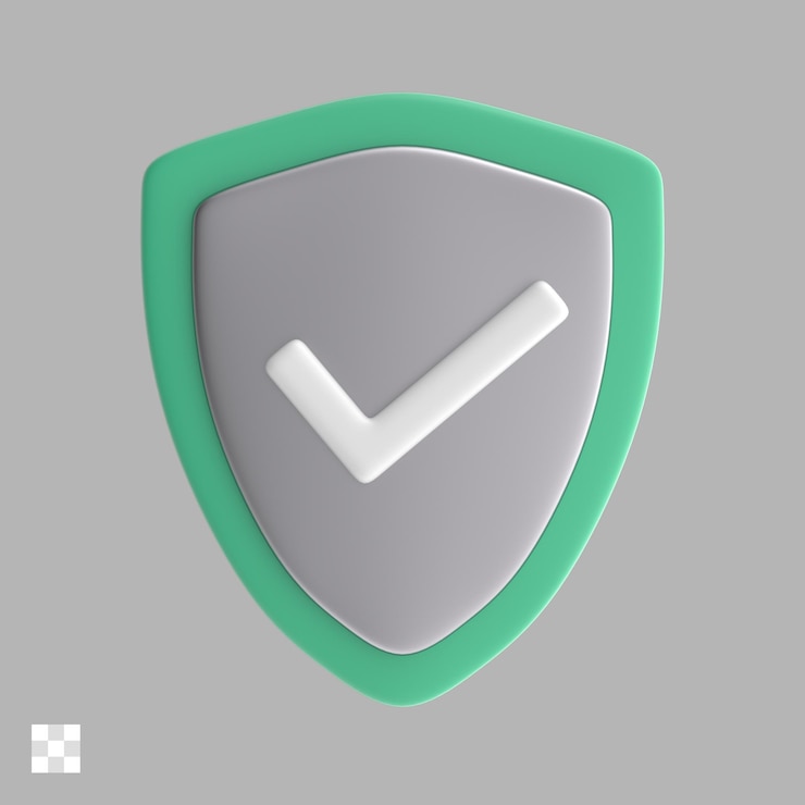 PSD schild mit kontrollkästchen 3d-symbol
