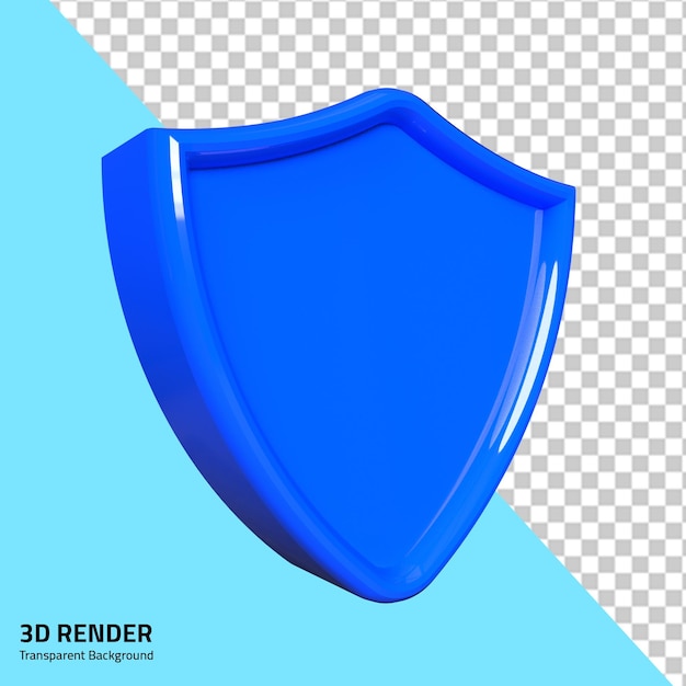 Schild-Sicherheitsschild-Logo für 3D-Antivirus-Sicherheitsschild