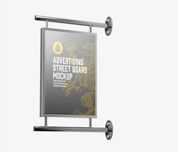 Schild Wand Mockup