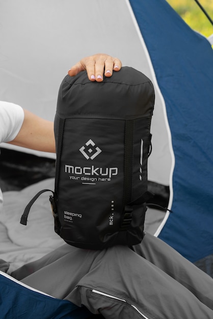 PSD schlafsack-mockup-design