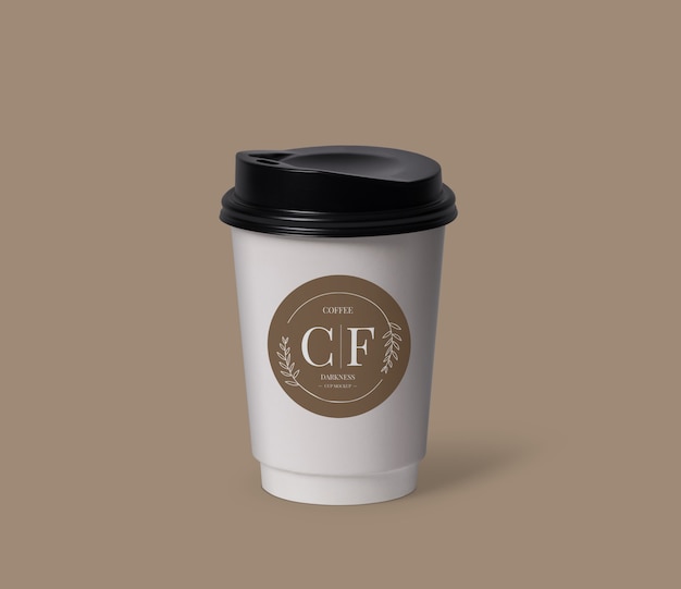 Schließen Sie oben auf Kaffeetasse Modell