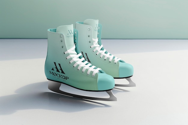 PSD schlittschuh-mockup-design