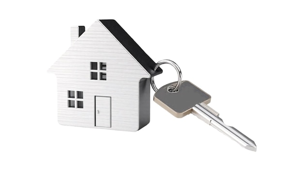 Schlüsselzeichen des Hausbesitzes und der Immobilien
